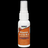 Vitamine D3 et K2 spray liposomal 59 ml NOW FOODS
